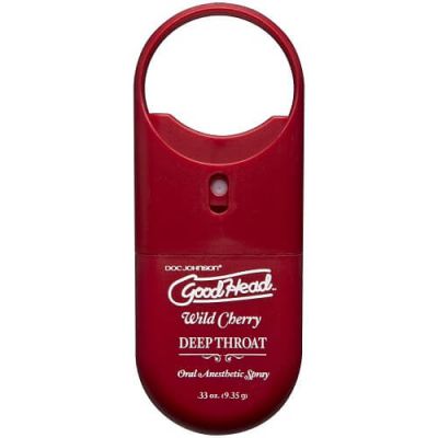 Doc Johnson GoodHead To Go Deep Throat Spray Wild Cherry
