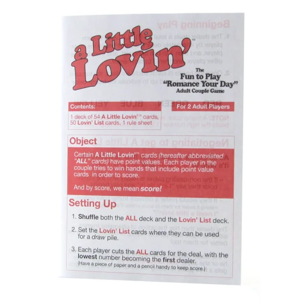 A Little Lovin' Game