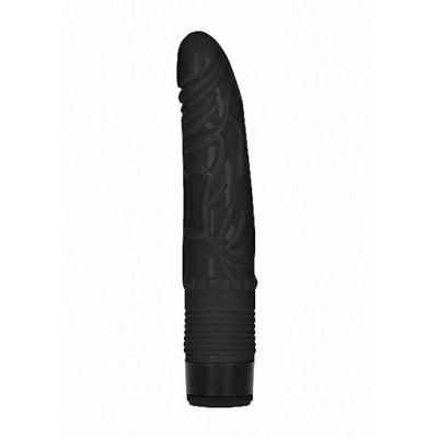 Slight Realistic Dildo Vibe Black 8 Inch