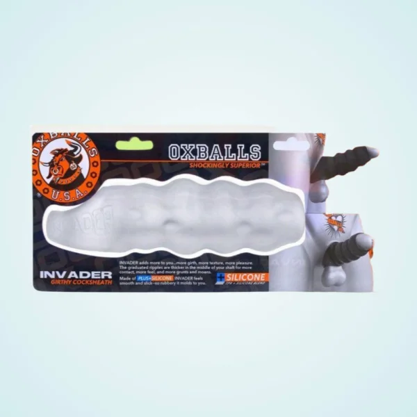 Oxballs Invader Cocksheath Penis Extender - Clear Ice — image 12 of 20