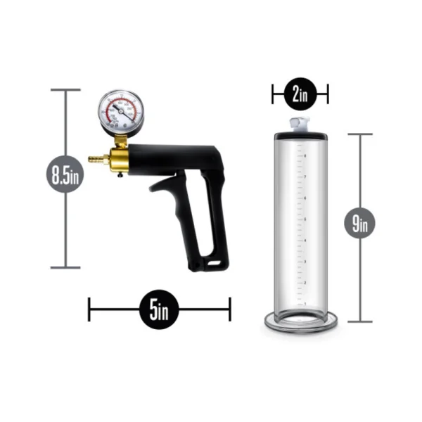 Performance - Vx7 Vacuum Penis Pump With Brass Trigger & Pressure Gauge  -  Clear — image 12 of 20