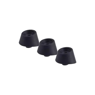 Womanizer Insideout Silicone Heads 3 Pack Medium Black Medium
