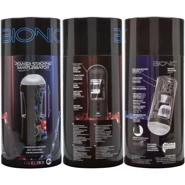 Bionic Power Stroking Rechargeable Penis Masturbator By CalExotics