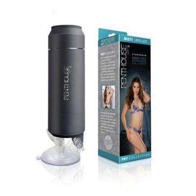 Penthouse Pet CyberSkin Hands Free Adjustable Dual Stroker Misty Lovelace
