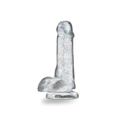 Naturally Yours 6 Inch Glitter Cock Sparkling Clear