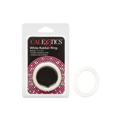 California Exotic 1 5 White Rubber Penis Ring