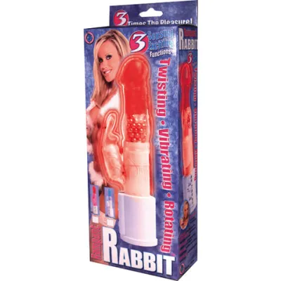 Rampant Rabbit Twisting Vibrating Rotating 3 Sensual Exciting Functions Pink