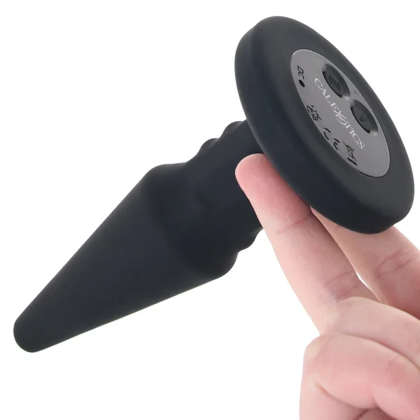Bionic Beaded Rimming Probe Rechargeable Silicone Anal Stimulator By CalExotics - Black