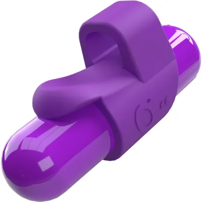 4T FingO Slim Silicone Fingertip Bullet Vibrator By Screaming O Grape