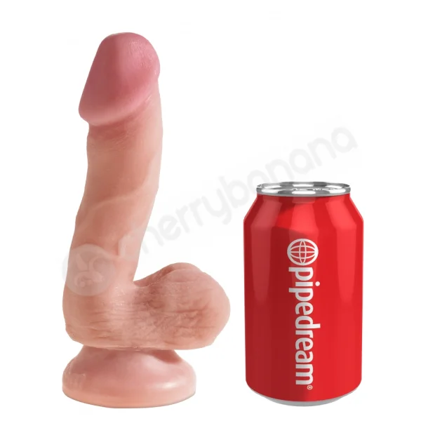 King Cock + Flesh 6.5'' Dual Density Cock With Balls