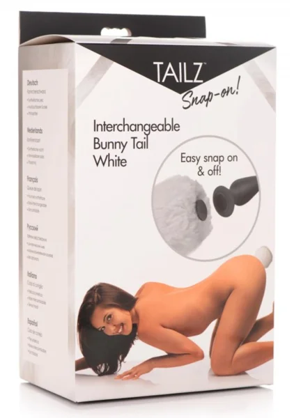 Tailz Snap-On Interchangeable Black Bunny Tail