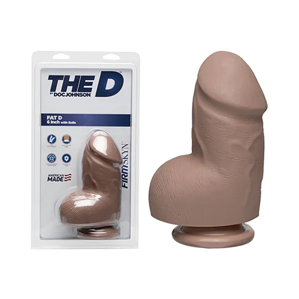The D Fat D 6 inches With Balls Firmskyn Dildo — image 5 of 7