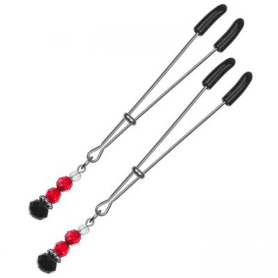 Bondara Adjustable Nipple Tweezers with Beads