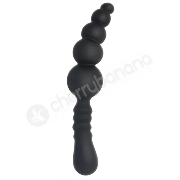 Adam & Eve Black Dual Flexi Anal Bead Stick