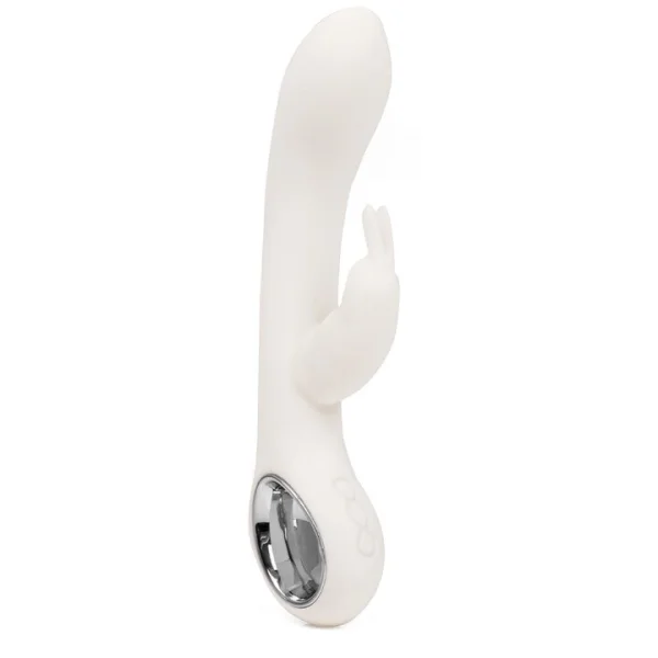 Mon Amour White Silver Silicone 16 Function Rabbit Vibrator