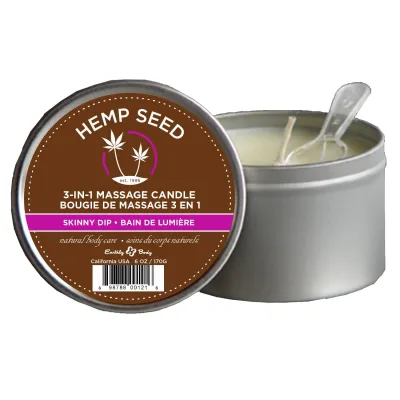 Earthly Body Massage Candle Skinny Dip 6 8oz