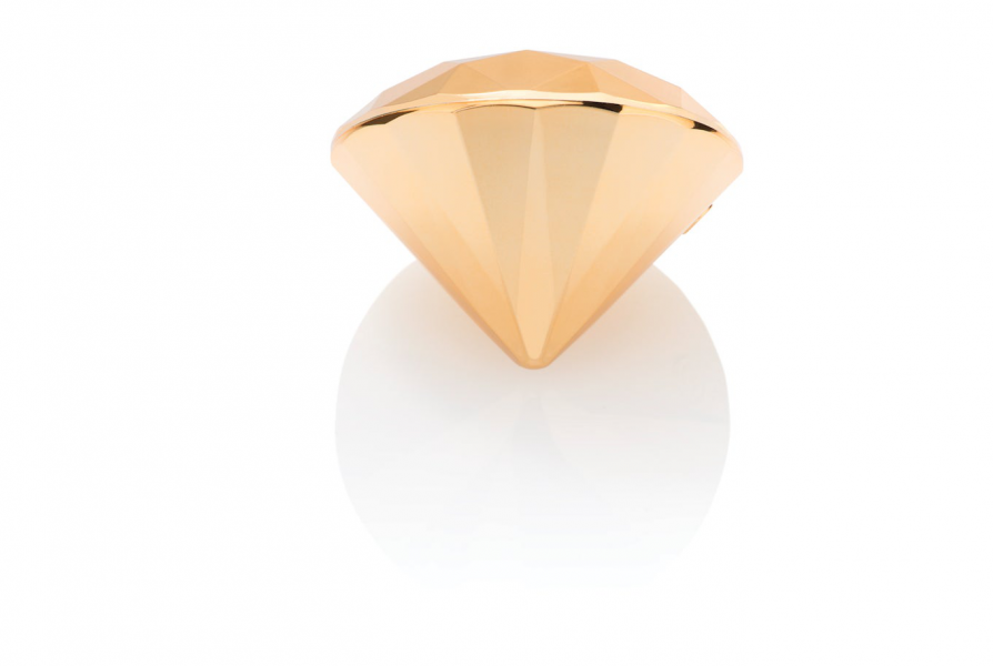 Bijoux Indiscrets Gold-Plated 1.8" Vibrating Diamond Massager