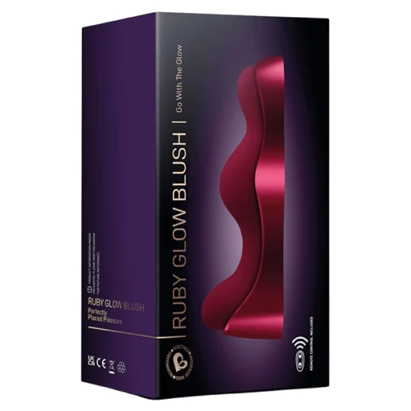 Ruby Glow Blush Sit On & Rock Hands-Free Vibrator