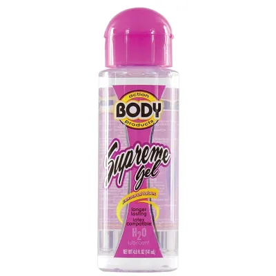 Body Action Supreme Water Based Gel 4 8 oz Bottle