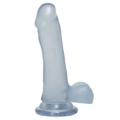 Crystal Jellies 6 5 inch Slim Cock with Balls