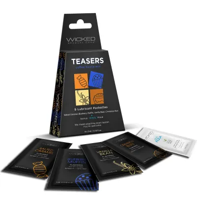 Teasers Coffee House Mix 9 Lubricant Packettes 2 Each