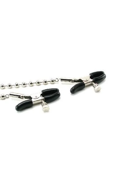 Nipple Clamps Silver Beaded Chain