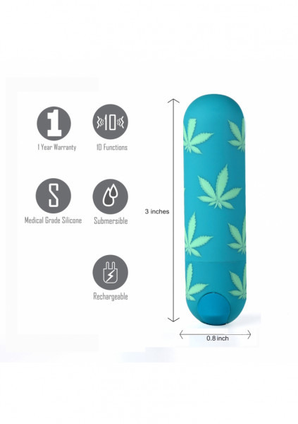 Jessi 420 - Green Bullet Vibrator