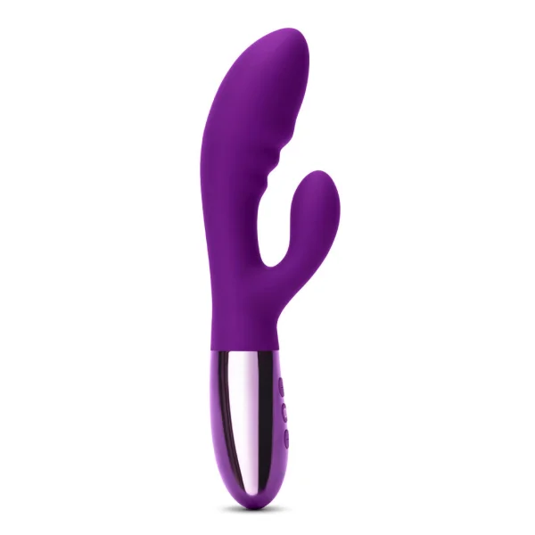 Le Wand Blend Dual-Motor Rabbit Vibrator - Dark Cherry