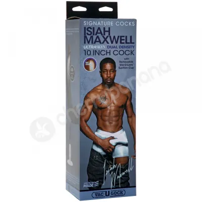 Signature Cocks Isiah Maxwell 10 Ultraskyn Penis Dildo With Vac U Lock Suction Cup