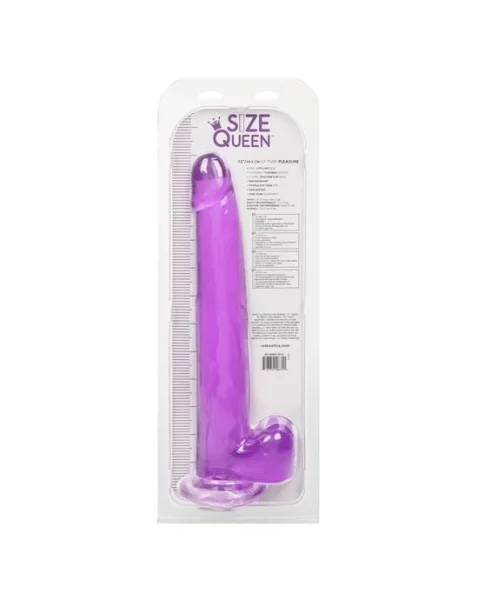 Size Queen Dildo - Purple - 12 Inch
