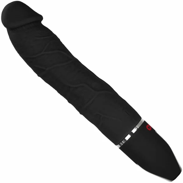 COLT Deep Drill Vibrating Silicone Dildo - Black