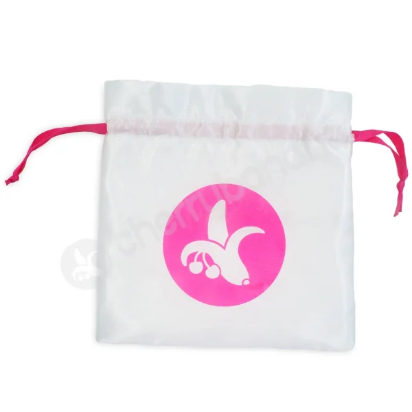 Cherry Banana Satin Storage Bag Small