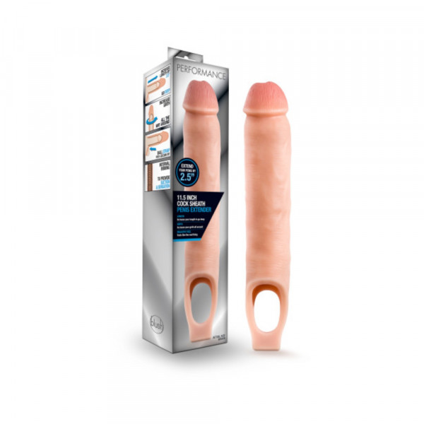Performance 11.5 Inch Cock Sheath Penis Extender Vanilla
