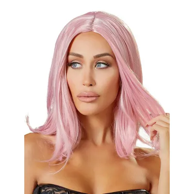 Cottelli Pink Long Bob Wig