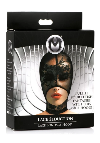 Master Series Lace Seduction Bondage Hood