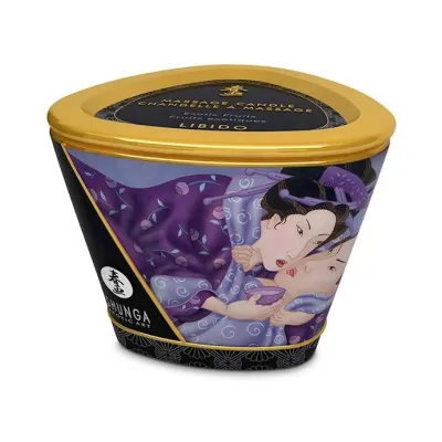 Shunga Massage Candle Exotic Fruits 170 Ml White
