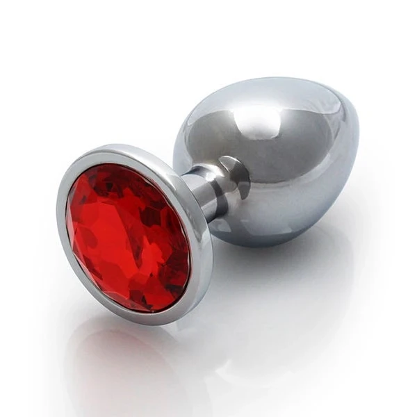 Ouch! Large Gem Metal Anal Plug