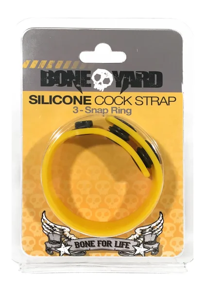 Boneyard Cock Strap 3 Snap Ring