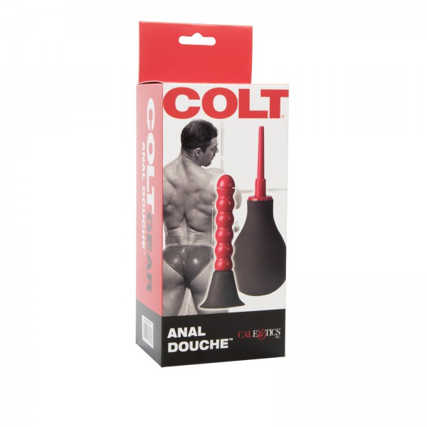 California Exotic Ribbed Anal Douche with 2 Attachments