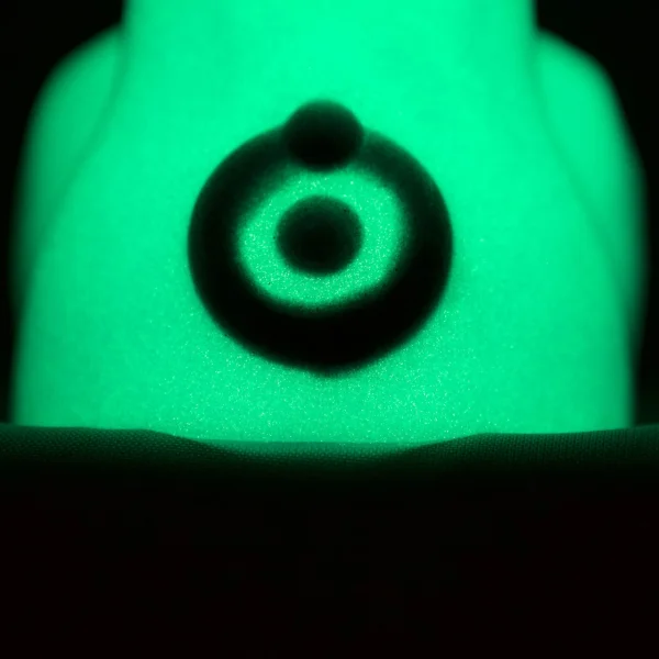 Dr. Manhattan 2.0 -  8.75" Silicone Glow-In-The-Dark Dildo With Balls By Uberrime