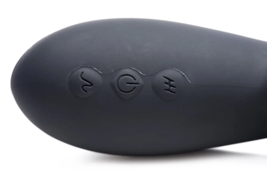 Shegasm 5 Star 10x Silicone Suction & Pulsing Rabbit - Black