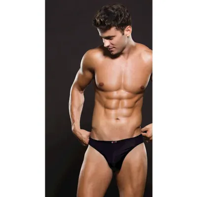 Envy Microfiber Thong Black L xl