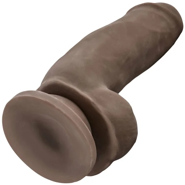 Au Naturel Fat Boy 7 Inch Sensa Feel Dual Density Dildo By Blush - Chocolate