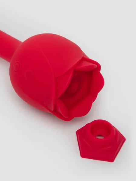 Lovehoney Floral Fantasy Rose Clitoral Suction Stimulator with G-Spot Vibrator