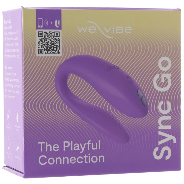 We-Vibe Sync Go App Enabled Waterproof Rechargeable Couples Vibrator - Purple