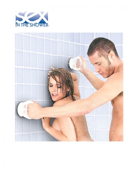 Sex In The Shower Single Locking Suction Handle - White