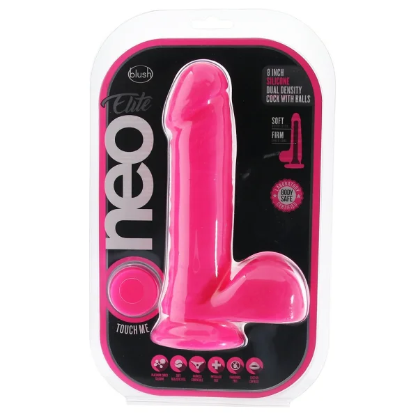 Neo Elite 8 Inch Silicone Dual Density Cock