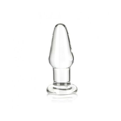 Glas 3 5 inches Glass Butt Plug Clear
