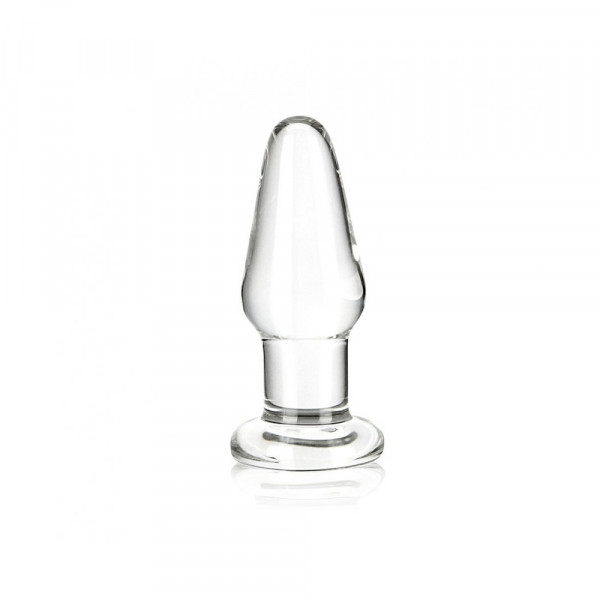 Glas 3.5 inches Glass Butt Plug Clear