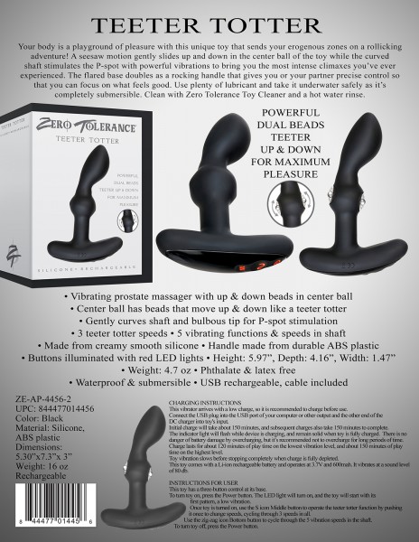 Teeter Totter Vibrating Prostate Massager